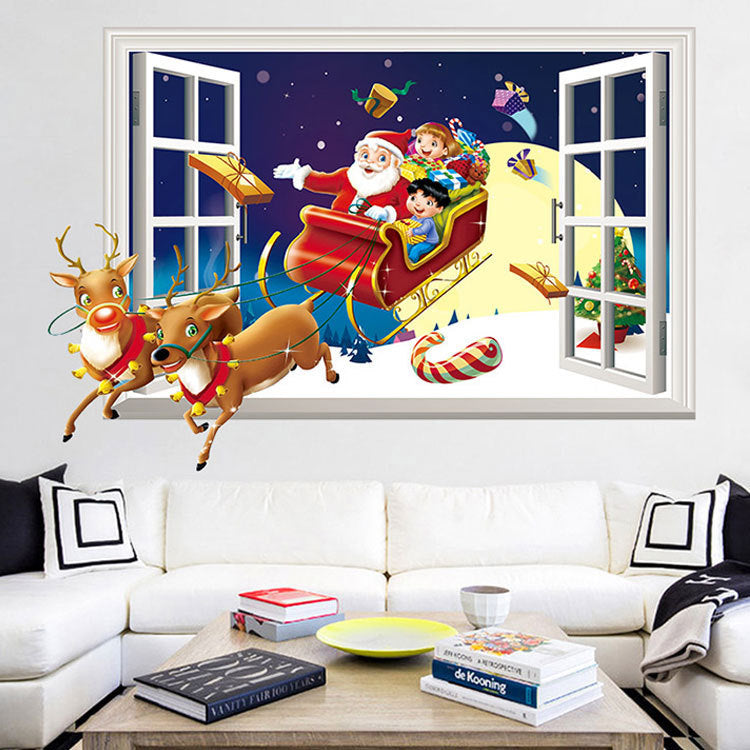 Self-adhesive Decorative Festive Christmas Wall Stickers