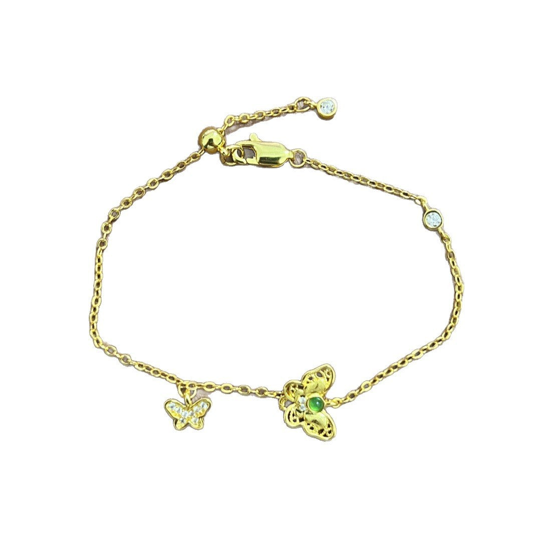 Hollow Butterfly Bracelet Fashion Retro Special Design High Sense