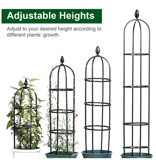 2 Packs Garden Obelisk Trellis 5.9FT Plants Tower For Climbing Plants Flower Vegetable Vine