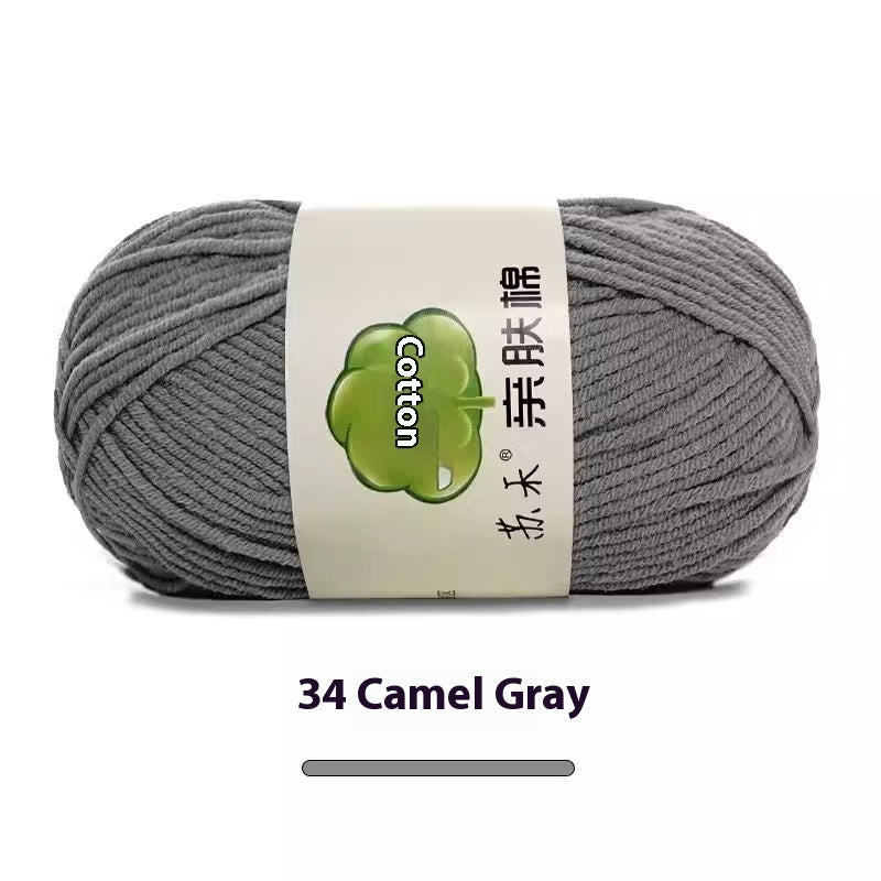 5-Strand Skin-Friendly Combed Milk Cotton Yarn – Hand Knitting Supplies