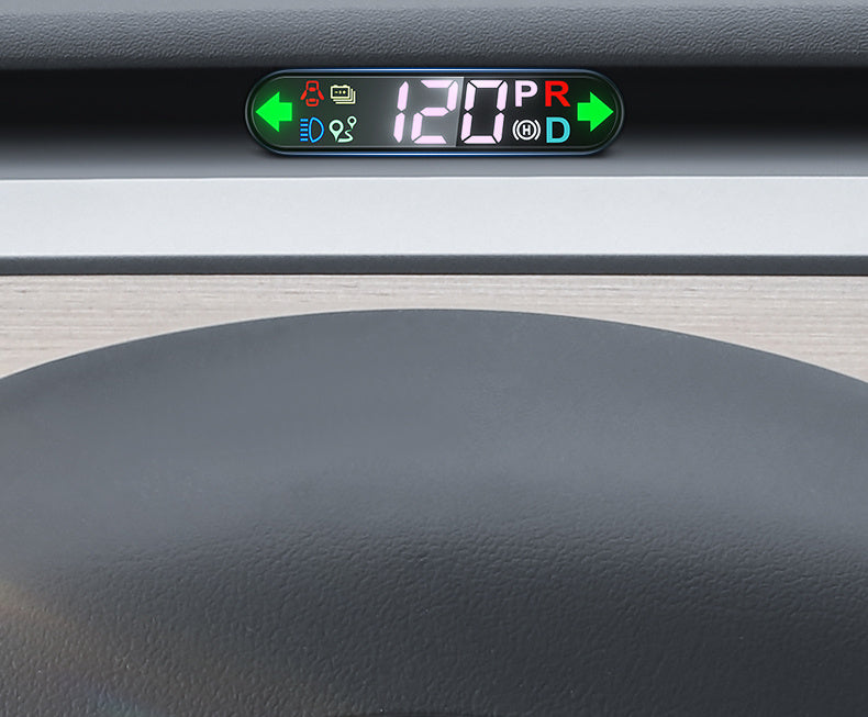 Sub-Screen Car Instrument Panel – Digital HUD Speed Display