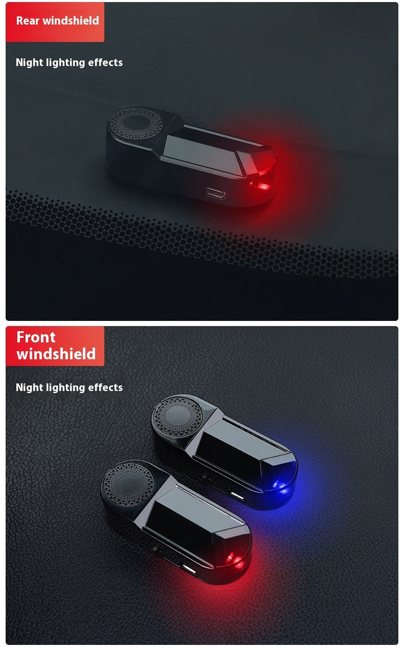 Solar Car Warning Light – Automotive Aromatherapy & Safety Indicator Lamp
