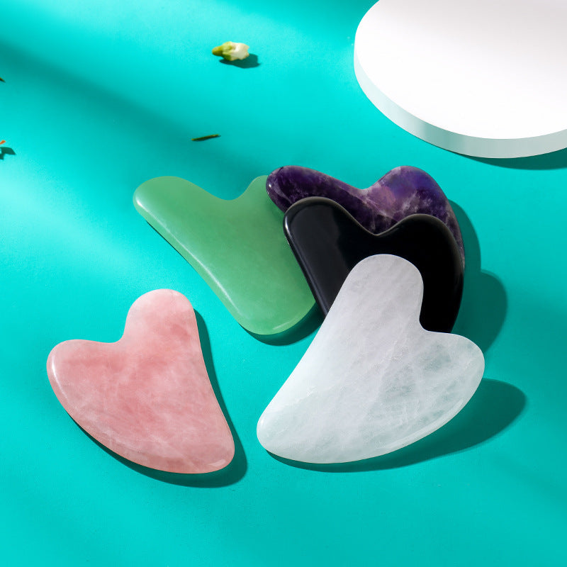 Jade Scraping Massage Tool – Gua Sha Scraper Board for Face & Body