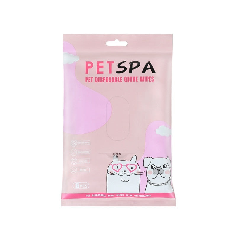 Pet Wipes Gloves Dog Cleaning Spa Wash-free Deodorant Dry Cleaning