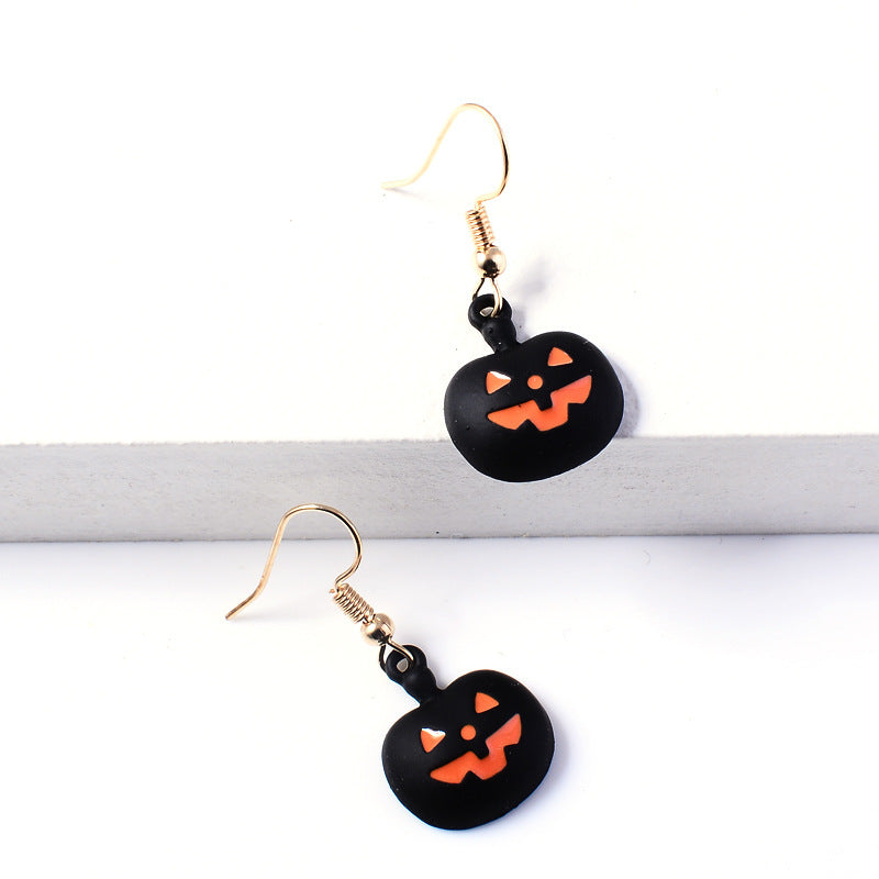 Halloween Accessories Horror Funny Pumpkin Ghost Demon Earrings