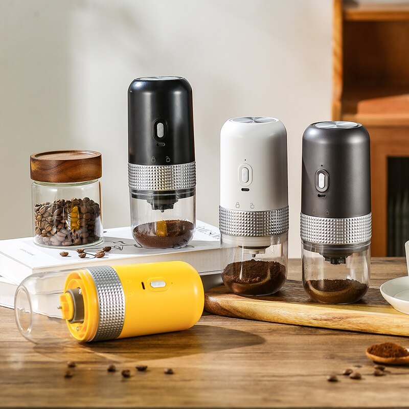 Electric Coffee Bean Grinder – USB Rechargeable Mini Mill