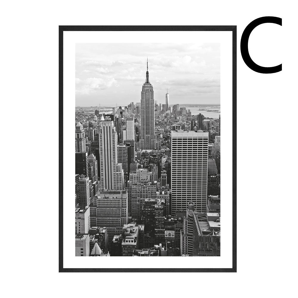 Black and White Wall Art – Sexy Woman Canvas Painting Poster Print