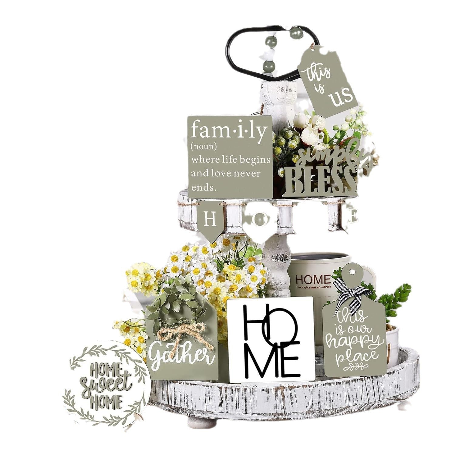 Home Layered Tray Decoration Suit