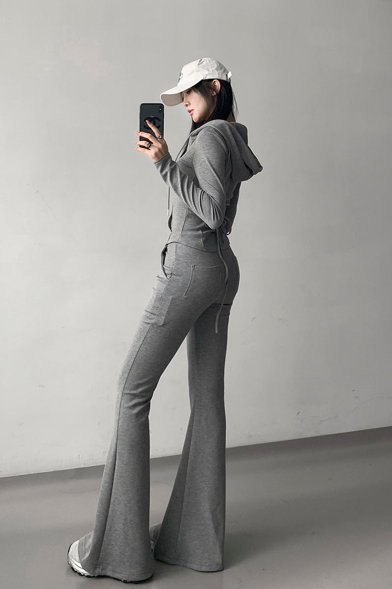 Women's Flared Workout Pants – Slim Waist Yoga & Fitness Trousers