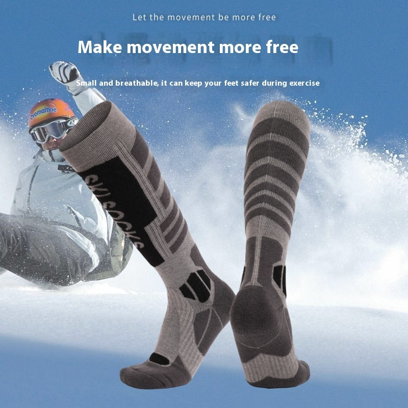 Merino Wool Ski Socks – Thick Towel Bottom for Comfort