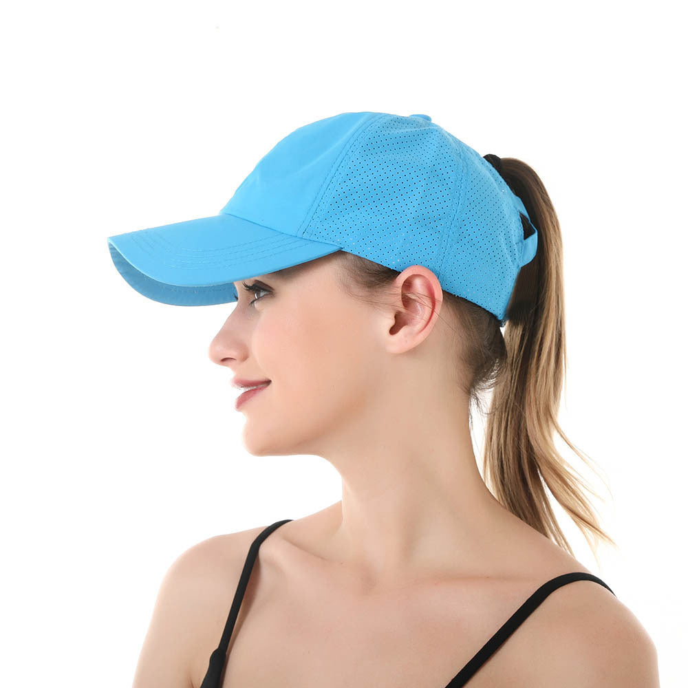 Women’s Ponytail Baseball Cap – Breathable Outdoor Sports Hat