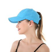 Women’s Ponytail Baseball Cap – Breathable Outdoor Sports Hat