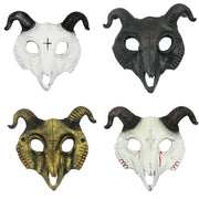 Goat Mask – Realistic PU Animal Headgear for Halloween Party and Cosplay
