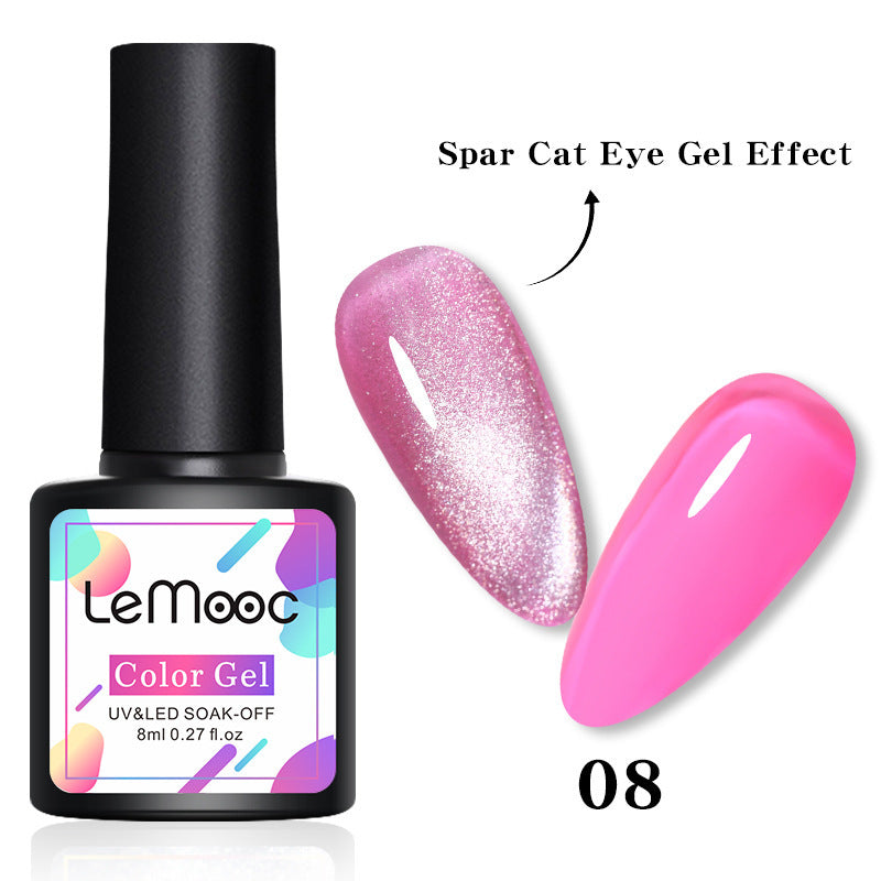 Smoothie Light Moonstone Nail Polish Glue Snow Light Wide Cat Eye Glue