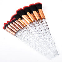 10transparent handle red hair