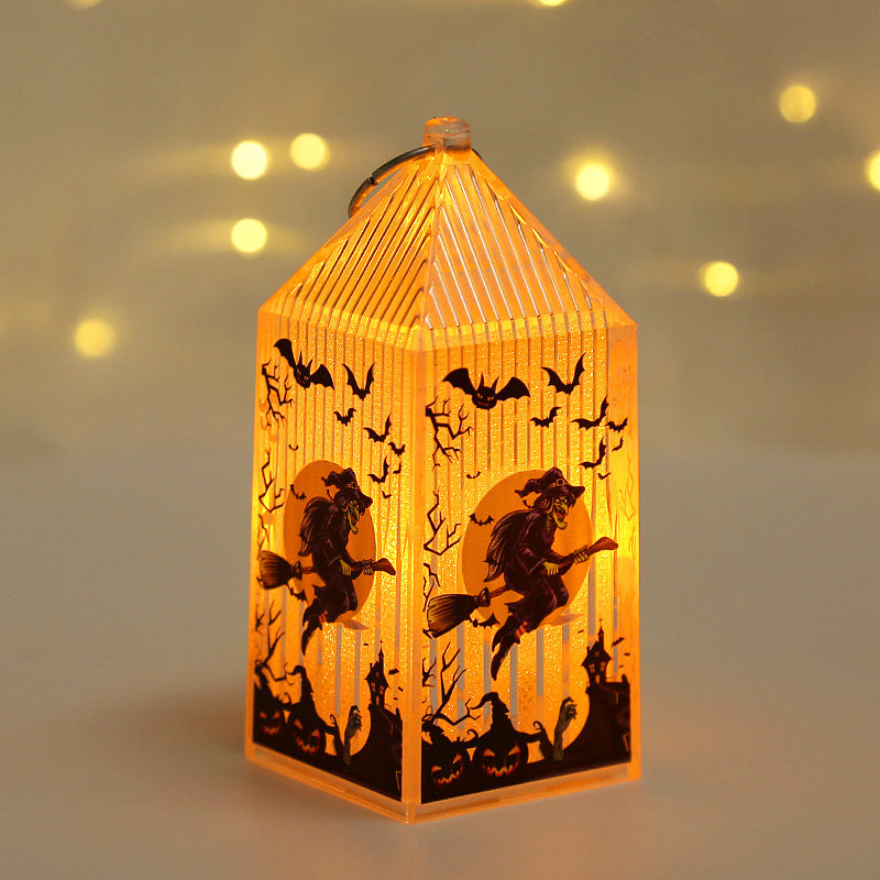 Halloween Pumpkin Night Lamp – Portable Kids’ Lantern Cage Decoration for Desktop and Party Props