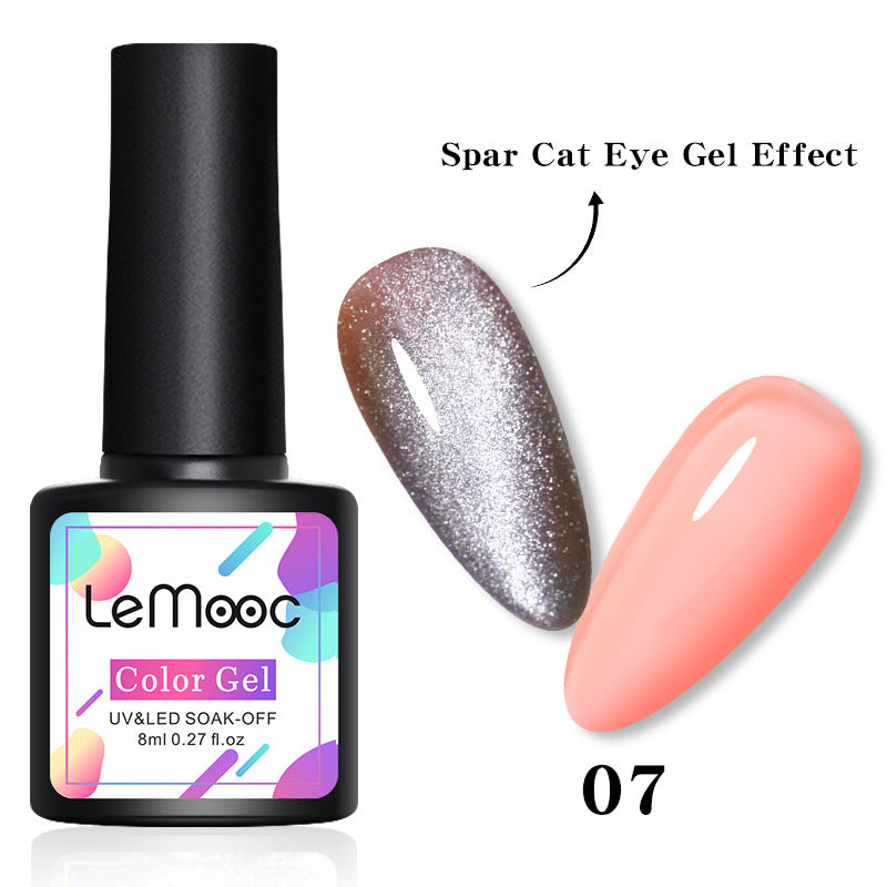 Smoothie Light Moonstone Nail Polish Glue Snow Light Wide Cat Eye Glue