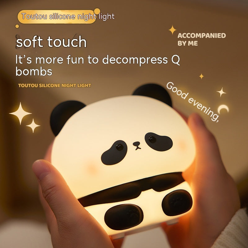 Silicone Panda LED Night Light USB Rechargeable With Timer