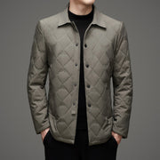 Men's Plaid Collar Cotton Jacket