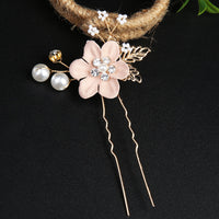 Pink 1 Flowers Hairpin