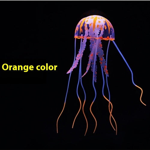 Fish Tank Landscaping Decoration Simulation Fluorescent Jellyfish
