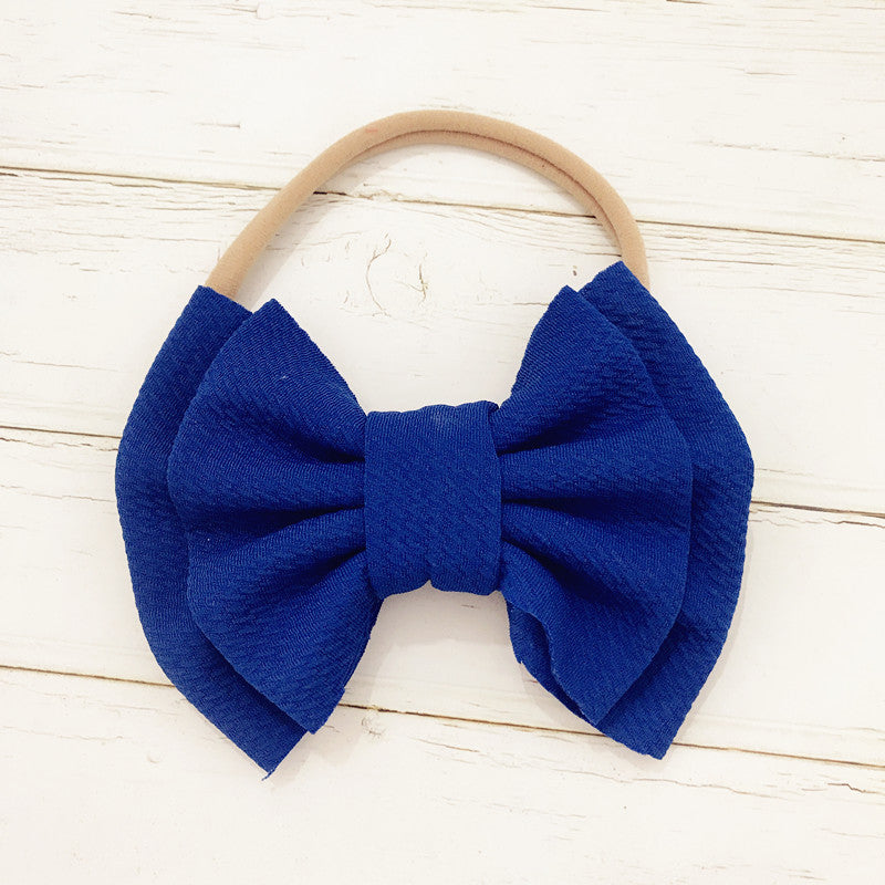 Children's Bow Hair Band Baby Double Layer