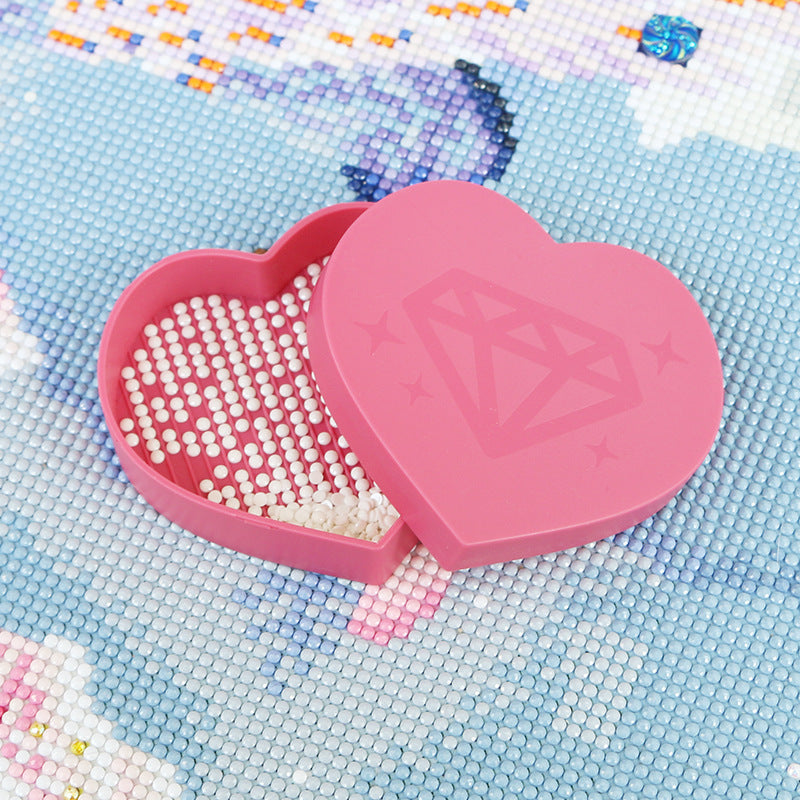 Diamond Painting Peach Heart Turning Drill Plate – DIY Multi-Function Tool Set