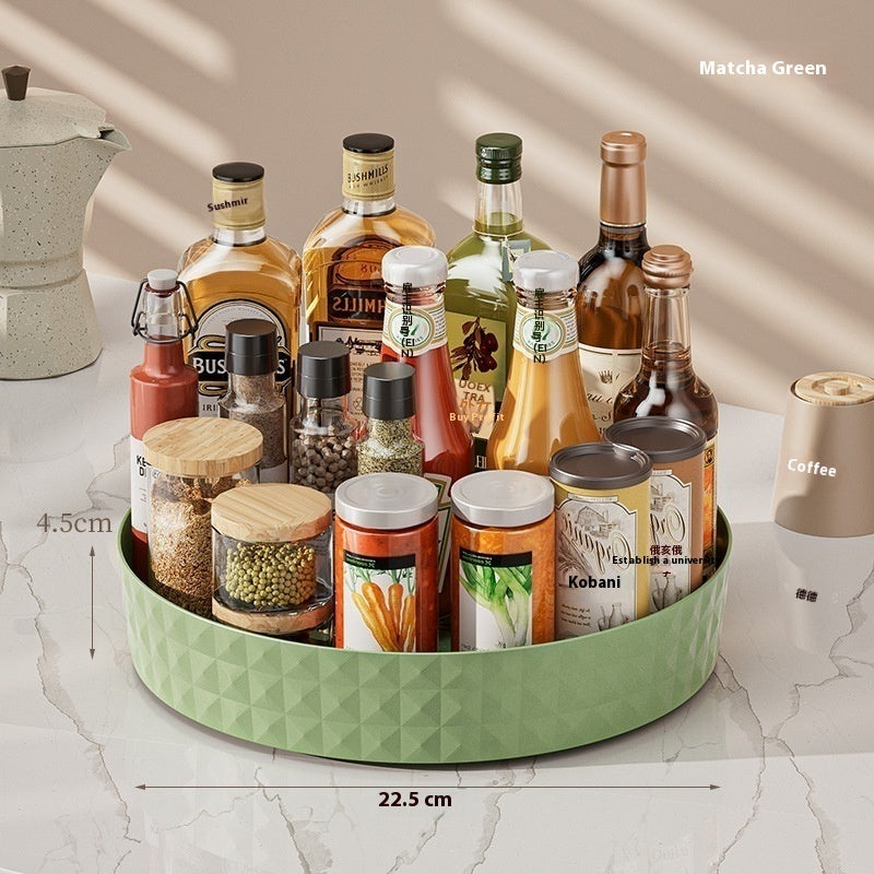 Seasoning Rotating Storage Rack Kitchen Multi-function Tray
