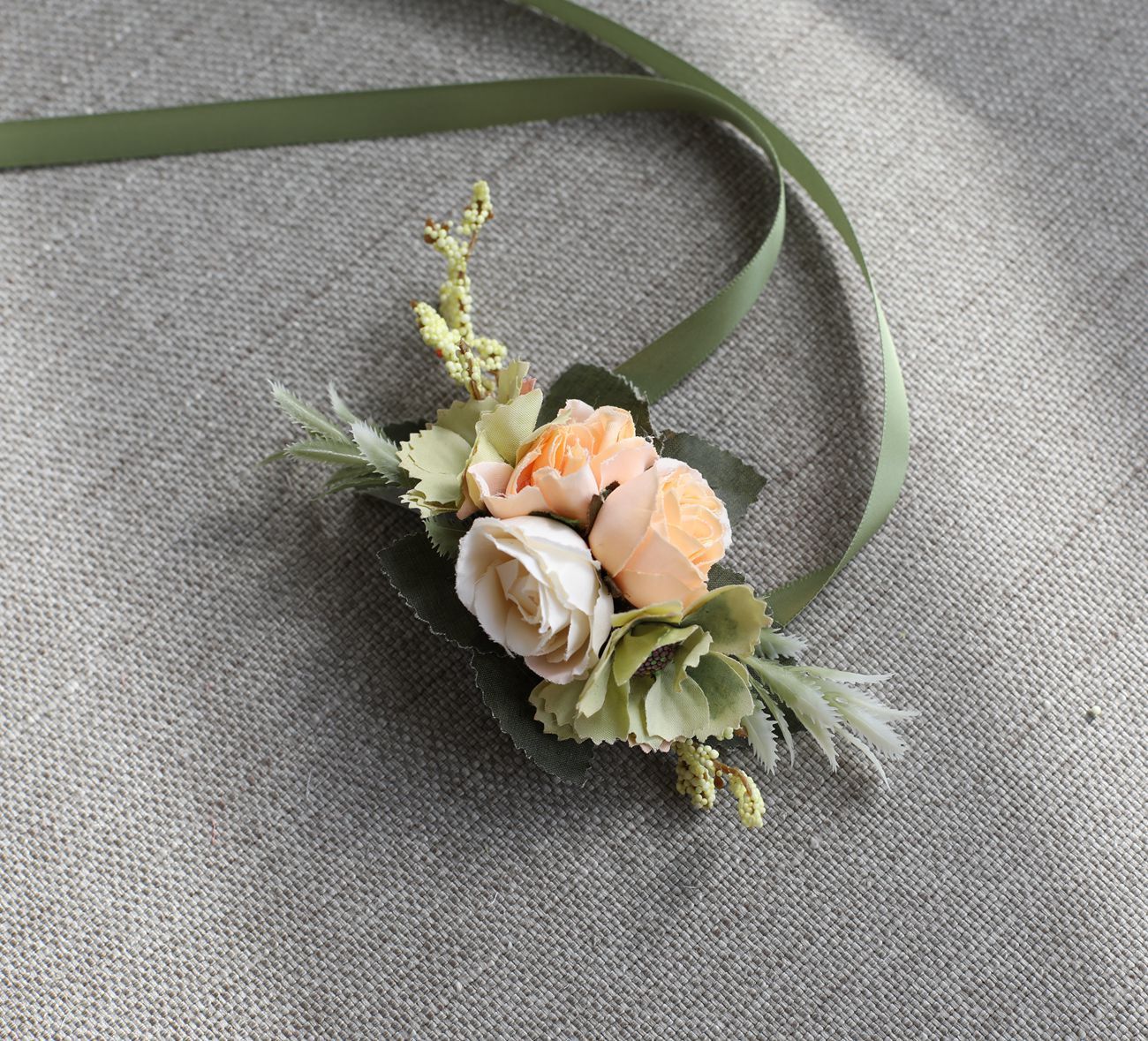 Wedding New Bridesmaid Wrist Flower Simulation Flower Groom Best Man Corsage