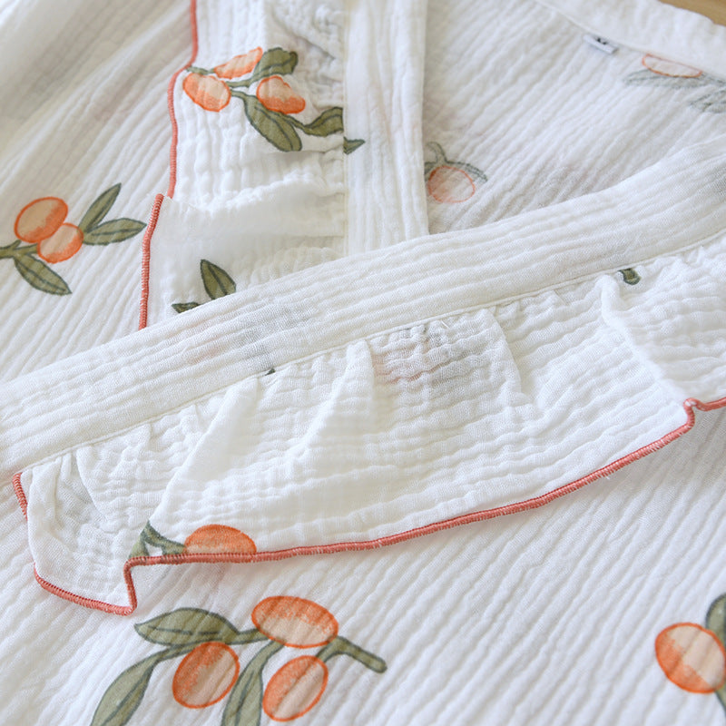 Women's Short-sleeved Cotton Thin Homewear Suit
