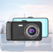 HD Dual-Lens Dash Cam – 4-Inch Screen Driving Recorder