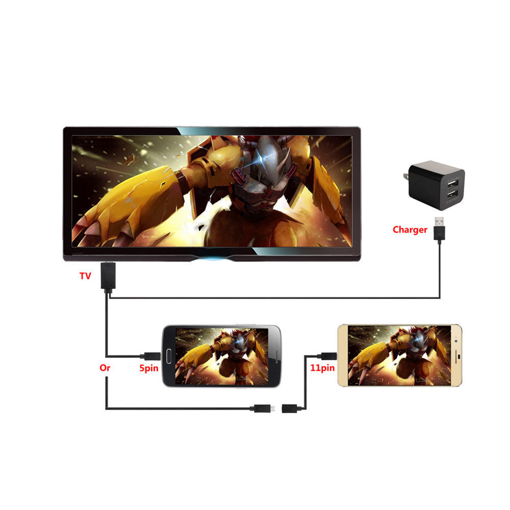 Mobile Phone Video Adapter Screen Synchronizing Cable