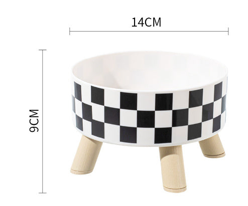 Pet Stainless Steel Tall Bowl Cervical Support Pet Bowl Cat Tableware Rice Bowl Non-slip Anti-tumble Large Capacity