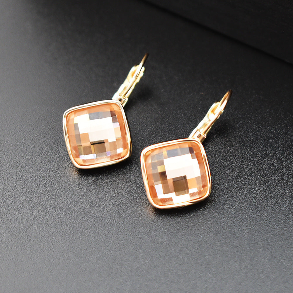 Korean Style Graceful Earrings Simple Square