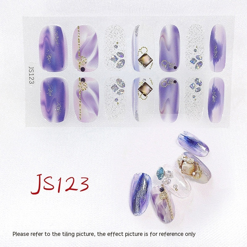 Three-dimensional Craft Crystal Nail Oil Film Crystal Glass Nail Sticker