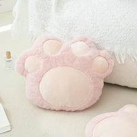 Pink Cat's Paw Pillow