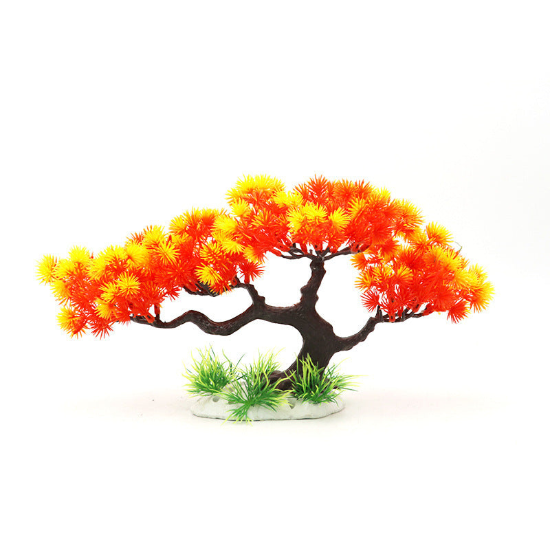 Aquarium Fish Tank Landscaping Simulation Pine Tree
