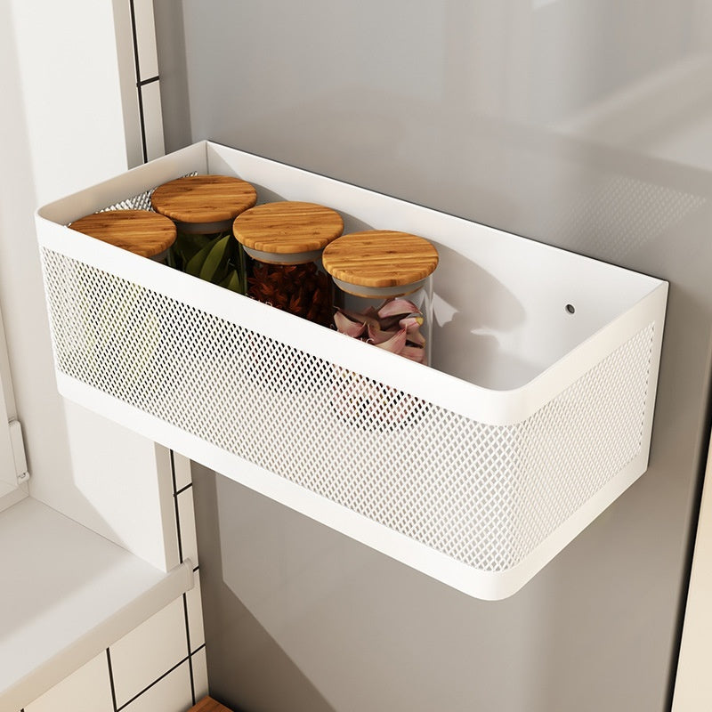 Kitchen Refrigerator Side Magnetic Storage Hanging Basket