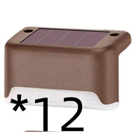 Solar Outdoor Courtyard Lamp Staircase Wall Lamp