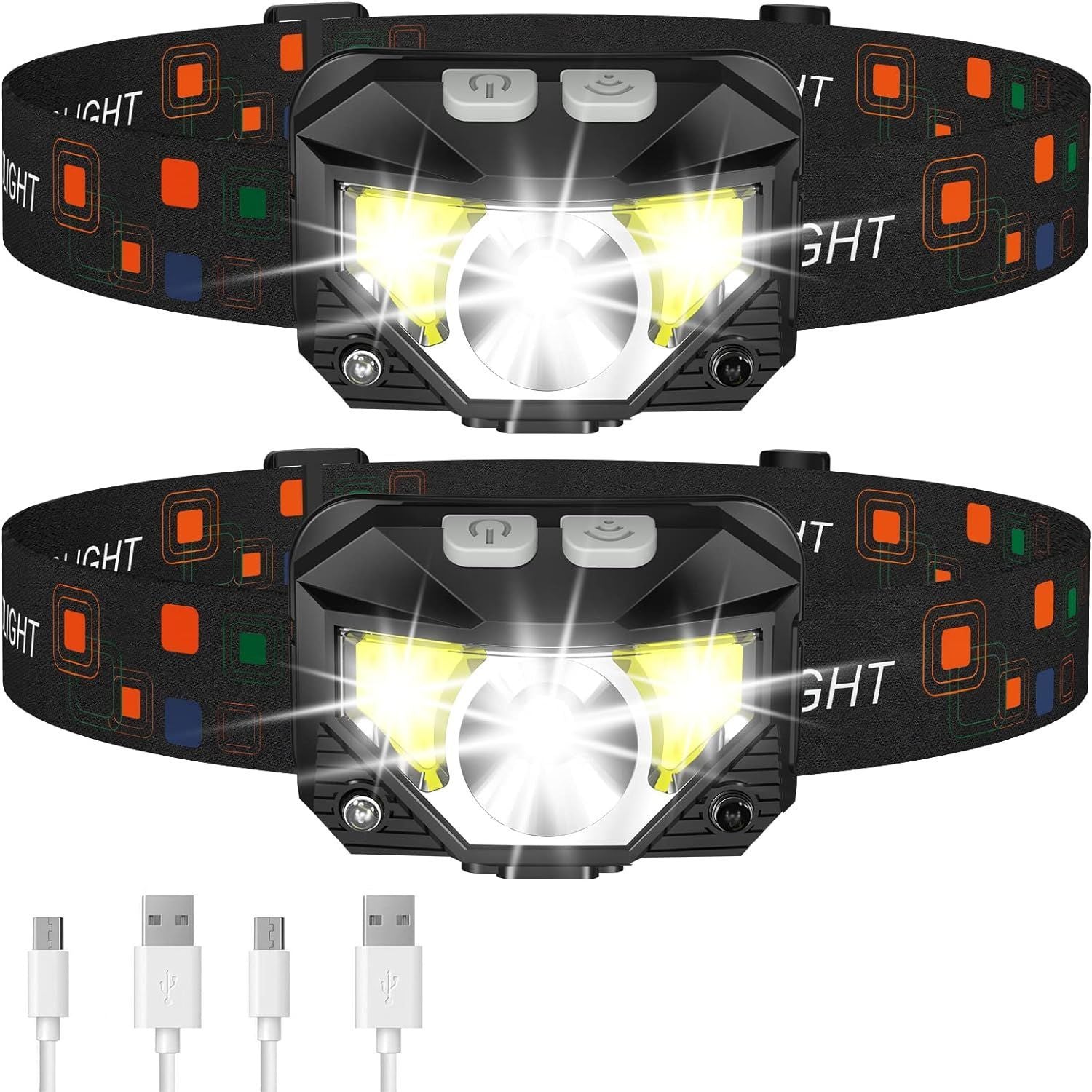 Portable COB Red Light USB Charging Long Shot Outdoor Fishing Night Fishing Waterproof Torch