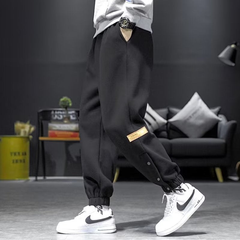 Men’s Velvet Padded Winter Casual Pants – Warm Thick Trousers