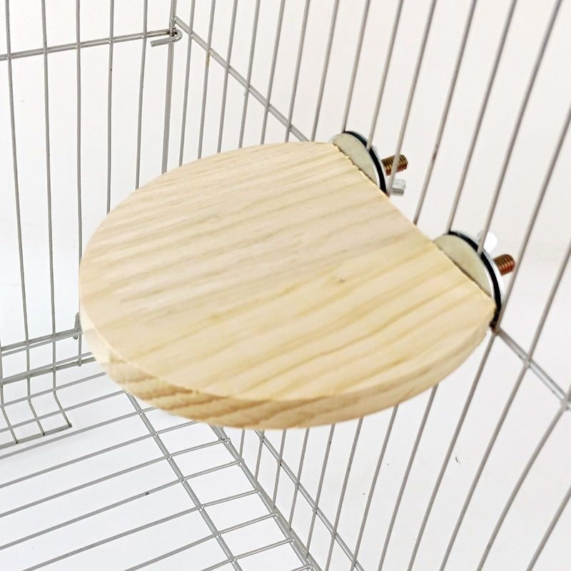 Solid Wood Jumping Platform – Bird Cage Standing Board Toy