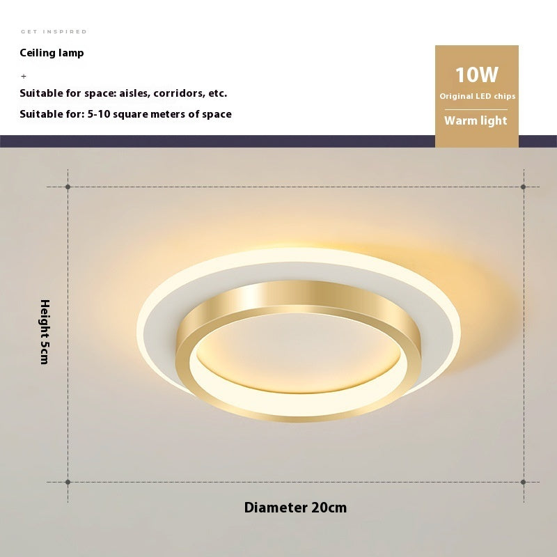 Led Hallway Light Entrance Foyer Nordic Simple Corridor Aisle Light Ceiling Luminaire Surface Mounted Luminaire