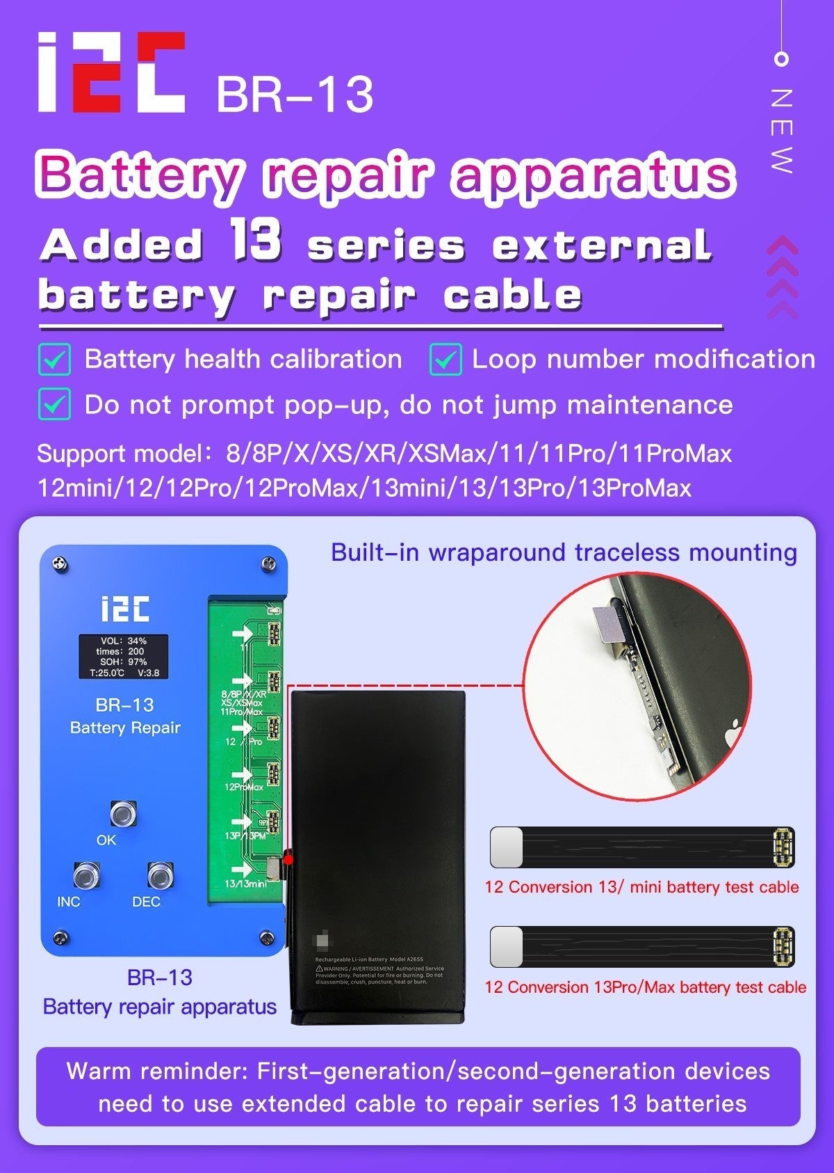 Battery Data Recovery Instrument – Battery Efficiency Correction & Cell Capacity Reset