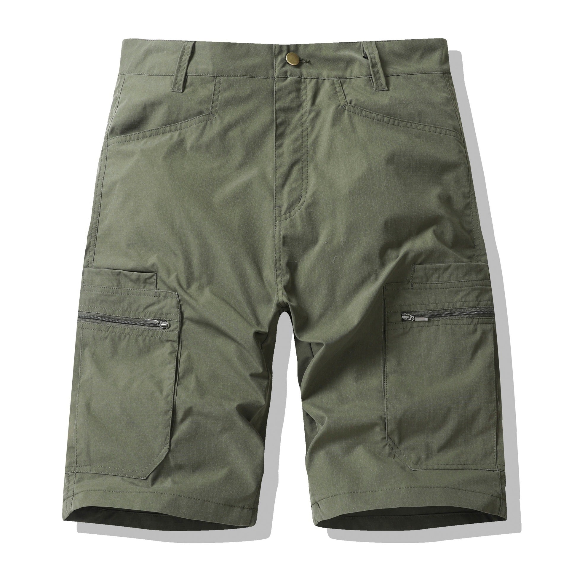American Workwear Zipper Shorts High Street Fashion Outer Wear Loose Breeches