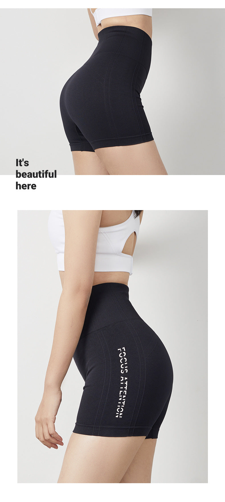 High Waist Biker Shorts – Tummy Control Fitness & Yoga Shorts
