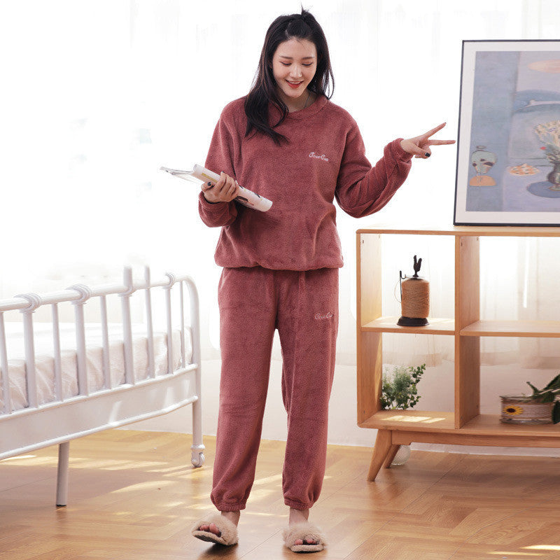 Autumn And Winter Fairy Warm Suit Japanese Flannel Pajamas Suit