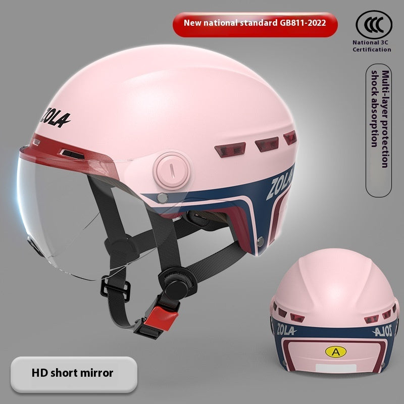 Paint Electric Car Summer Sun Protection Helmet