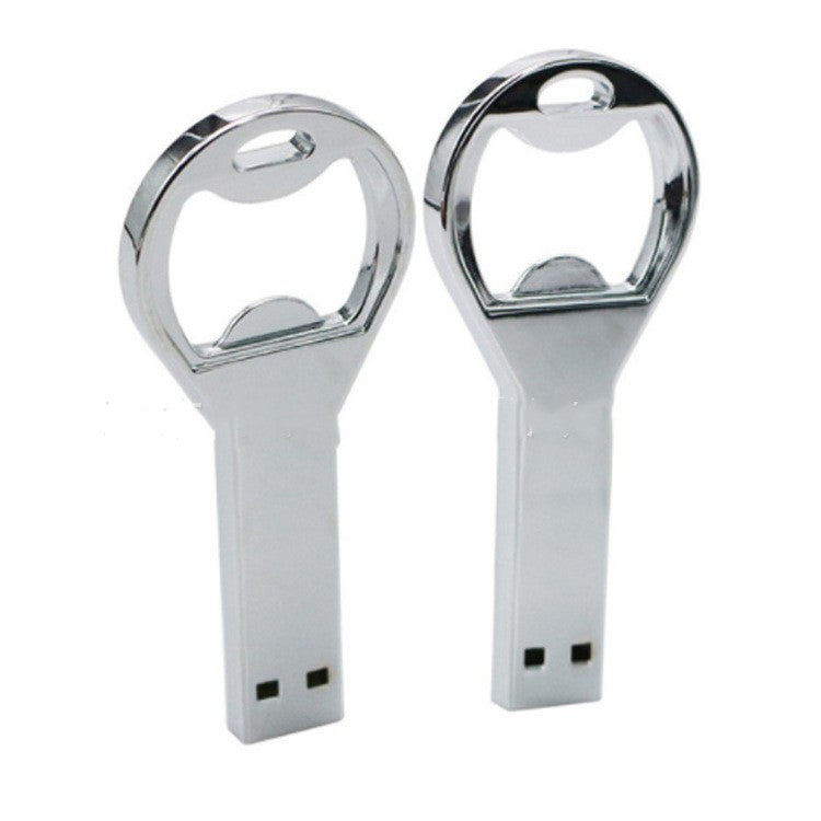 Metal Bottle Opener USB Flash Drive – Keychain, USB 3.0, 16–128GB