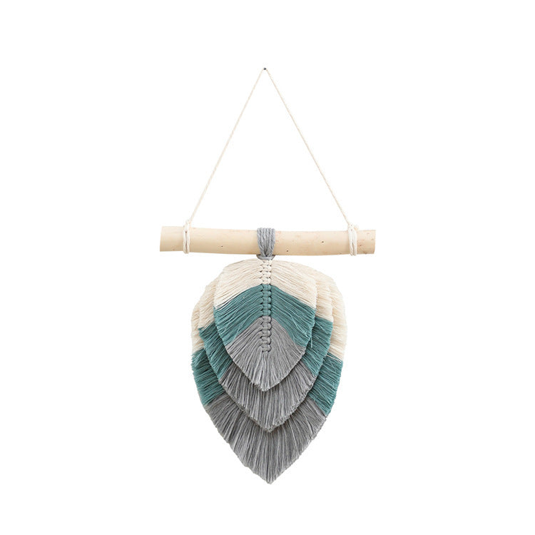 Home Nordic Room Ornament Leaves Hand-woven